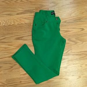 Krazy Love - Green Skinny Jeggings - Ankle